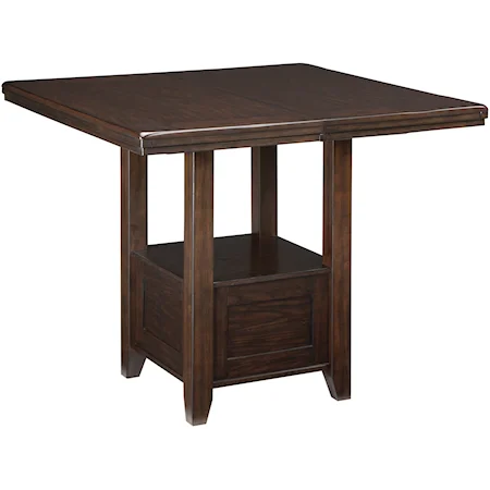 Rectangular Dining Room Counter Ext. Table