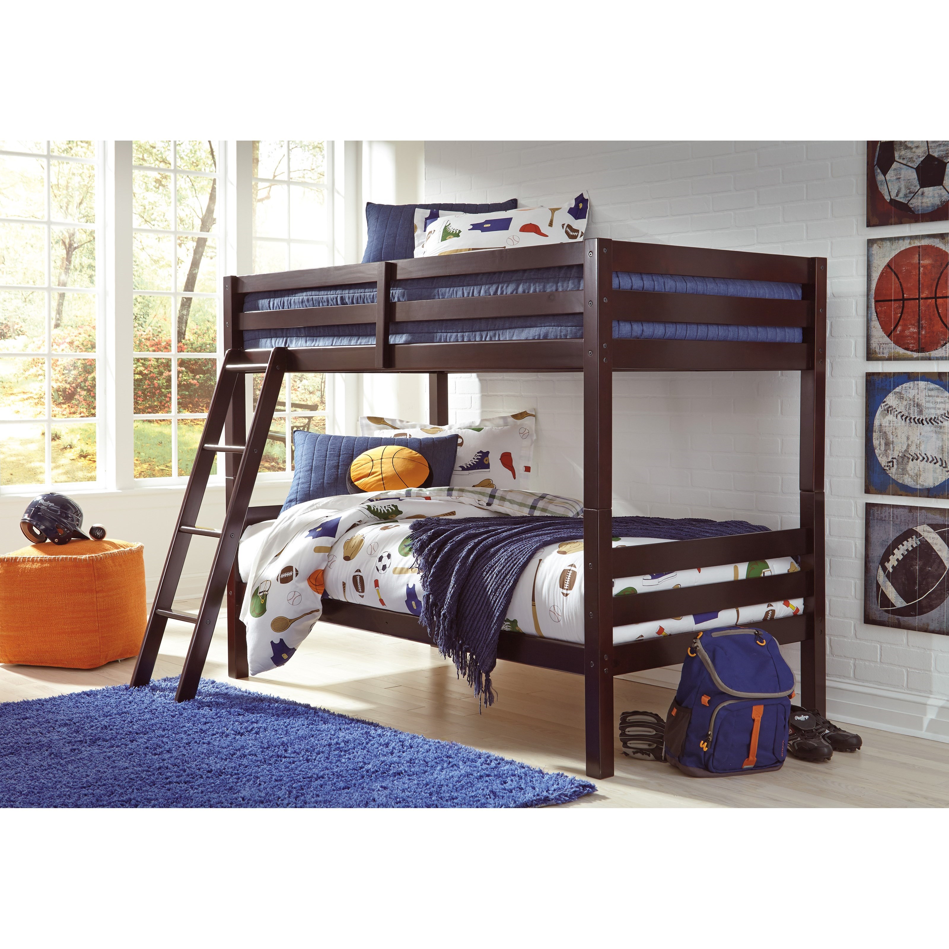 Halanton twin top bunk bed