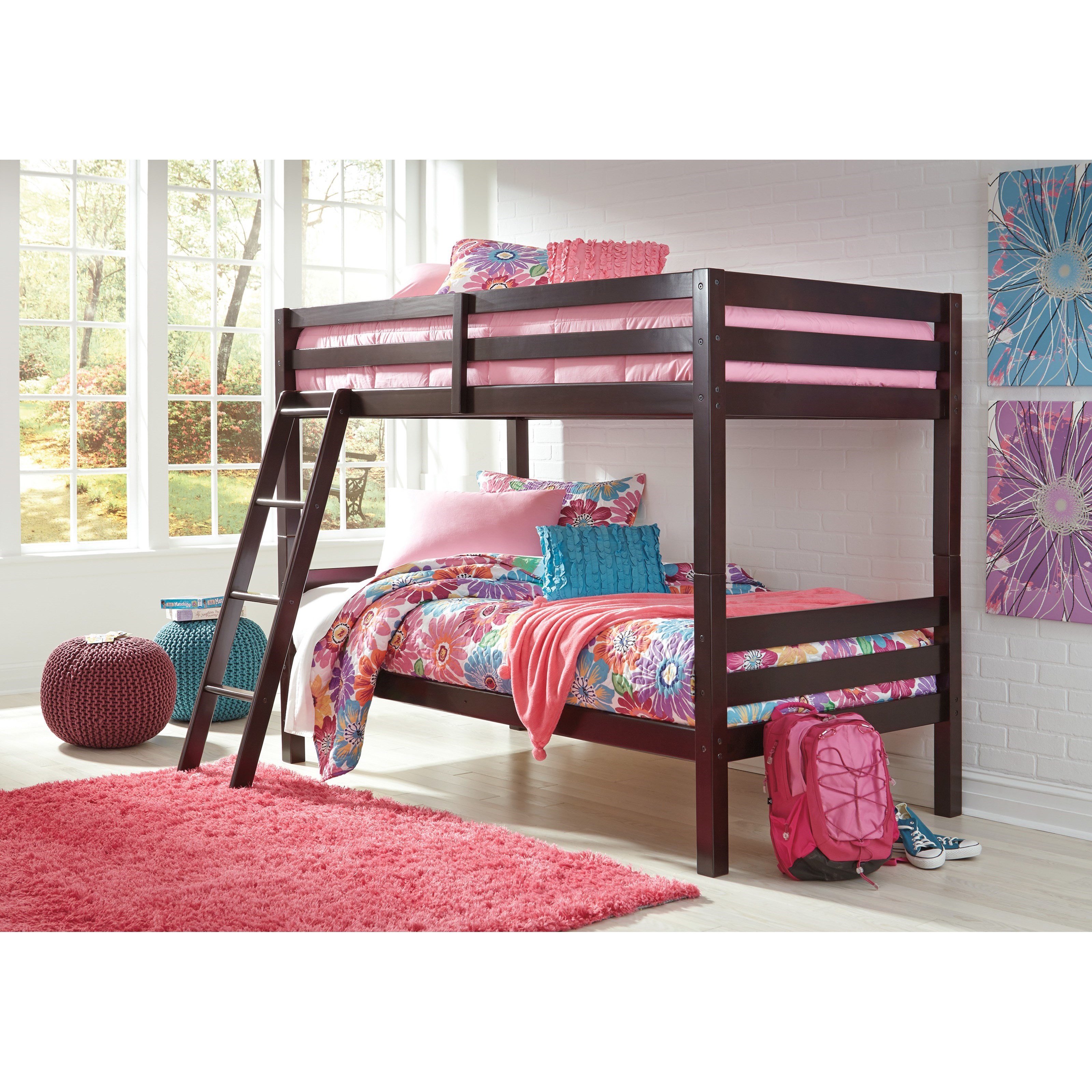 Signature Design by Ashley Halanton B32859 Solid Pine Twin/Twin Bunk
