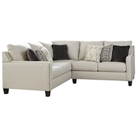 2-Piece Sectional with Nailhead Trim Accents
