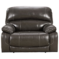 Leather Match Zero Wall Power Wide Recliner