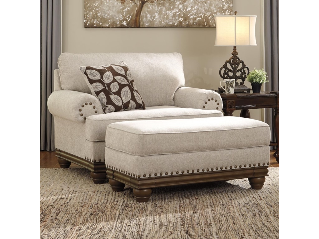 Signature Design by Ashley Harleson Transitional Chair and a Half