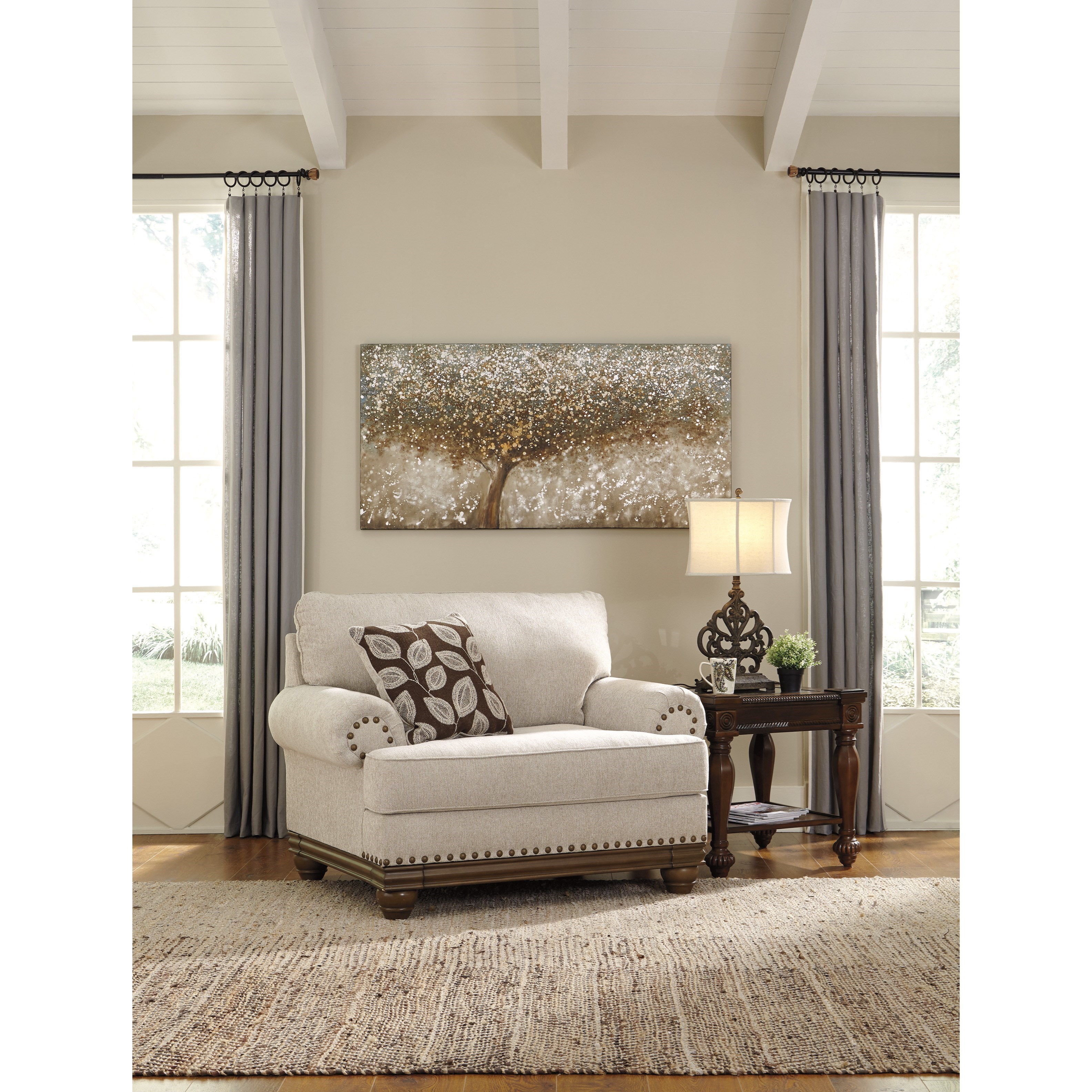 Ashley harleson chair and a half clearance