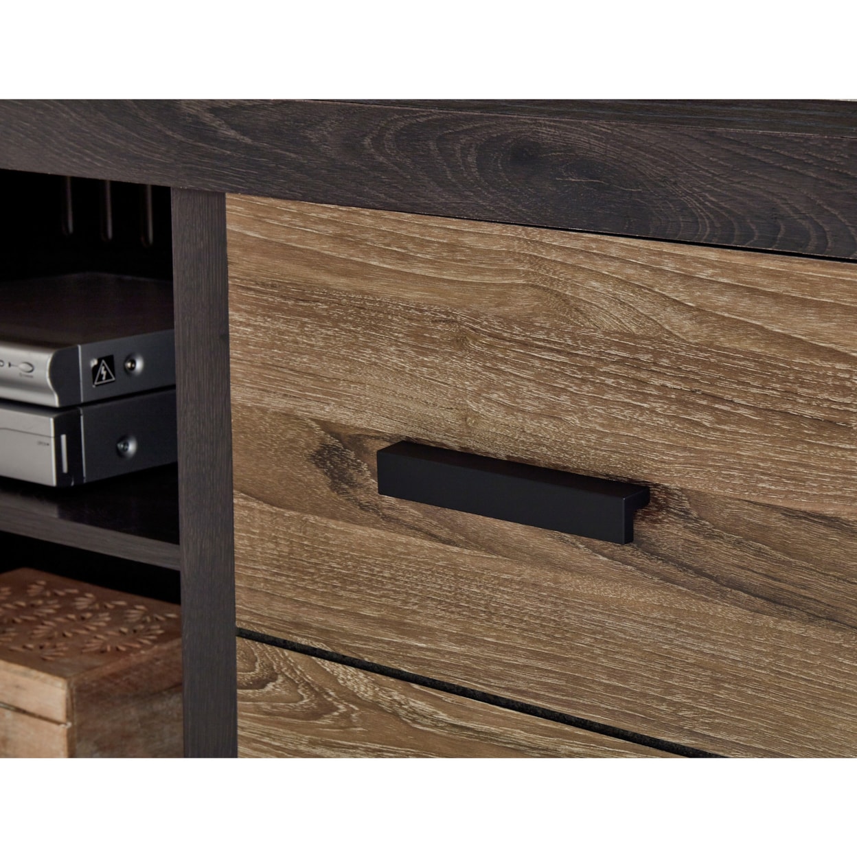 StyleLine Harlinton EW0325-168+W100-02 Large TV Stand w/ Fireplace Insert | EFO Furniture Outlet ew0325 168fp