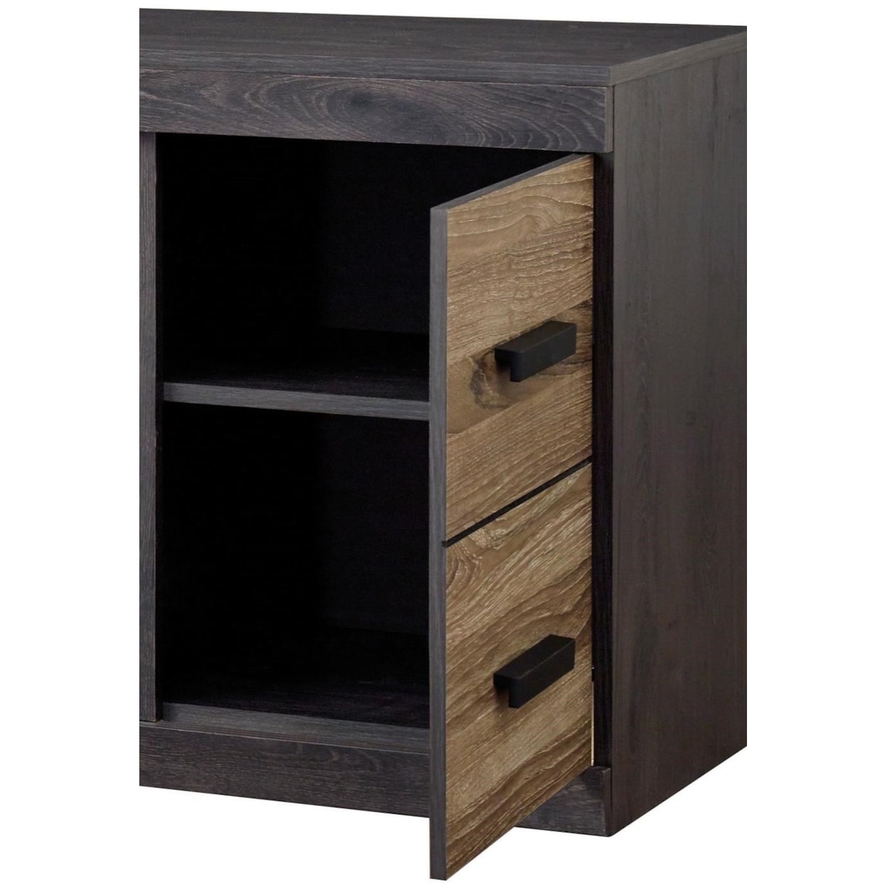 StyleLine Harlinton EW0325-168+W100-02 Large TV Stand w/ Fireplace Insert | EFO Furniture Outlet ew0325 168fp