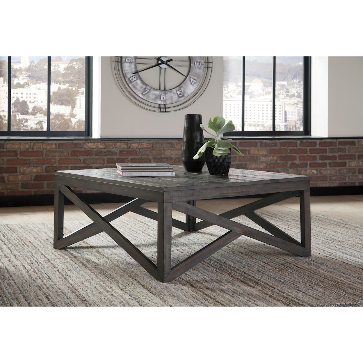 Ashley Furniture Signature Design Haroflyn Square Cocktail Table