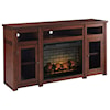 Michael Alan Select Harpan Extra Large TV Stand with Fireplace Insert