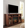 Signature Design by Ashley Harpan Extra Large TV Stand with Fireplace Insert