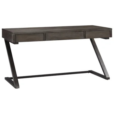 Contemporary Home Office Desk with Three Drawers