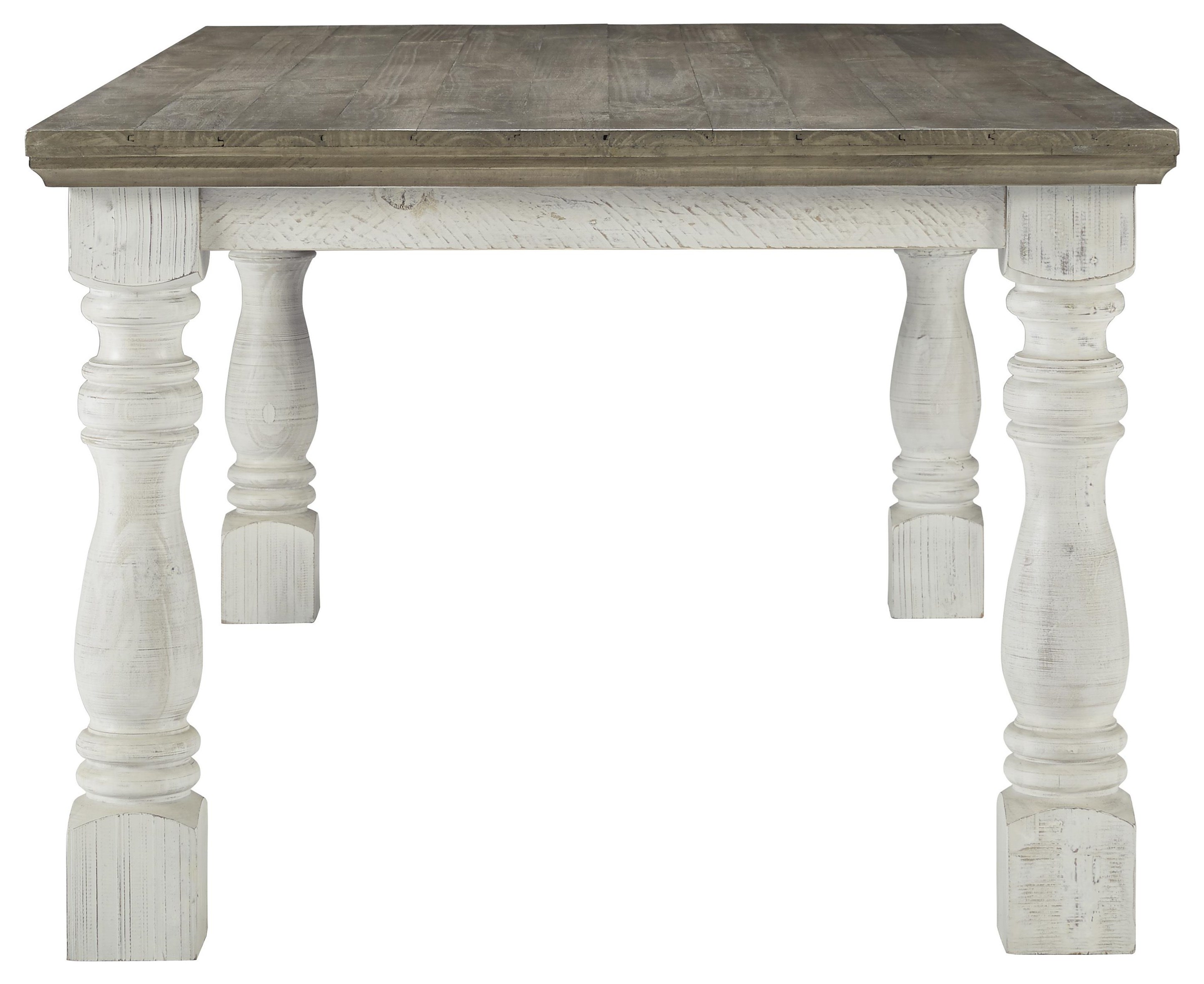 Ashley Havalance 146694352 Twotone distressed finish Dining Set