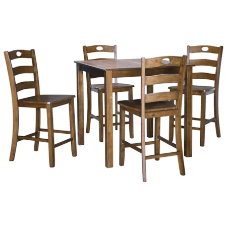 Counter Height Dining Table Set for Four