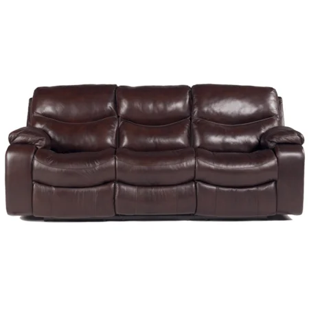 Reclining Sofa w/ Power and Pillow Top Arms