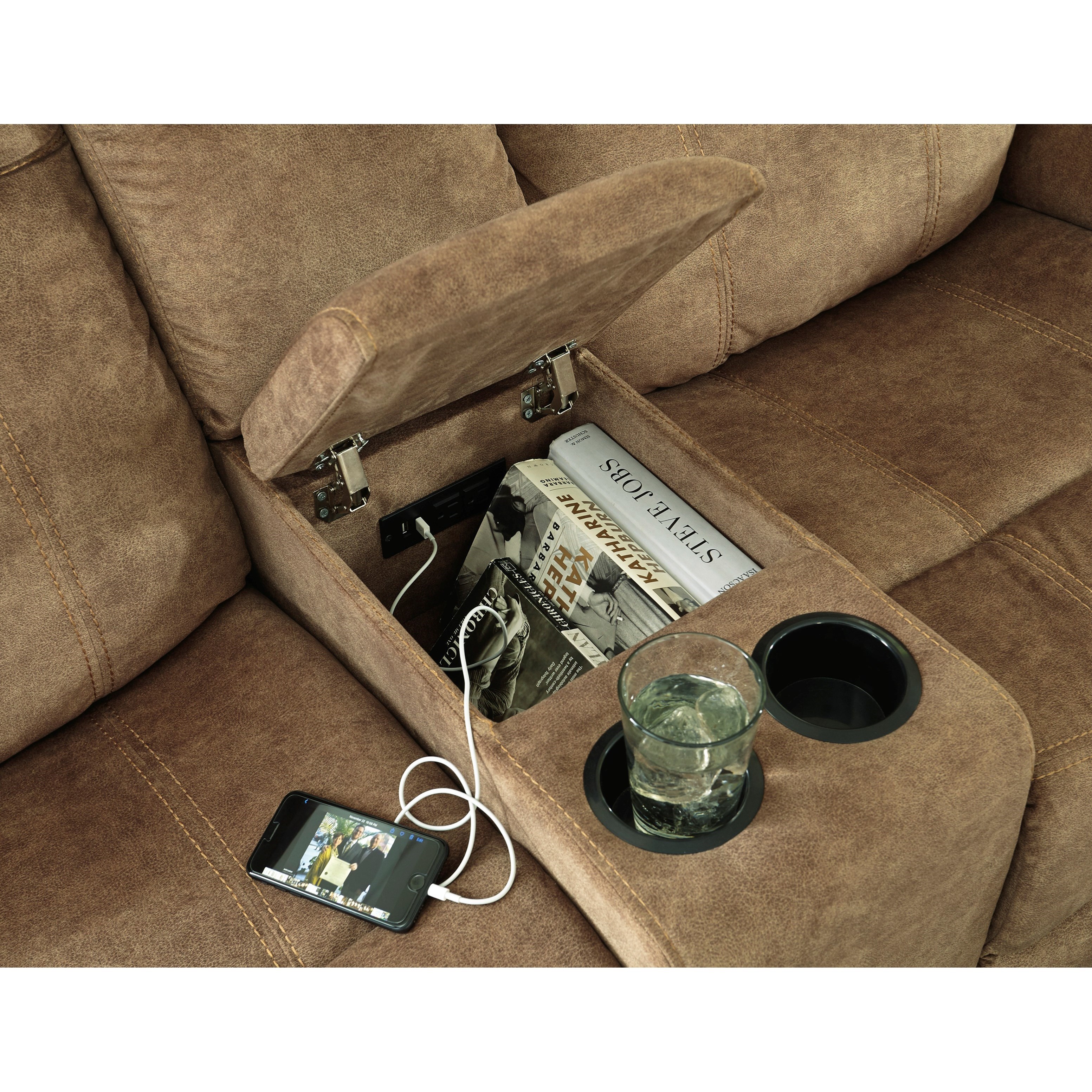 Signature Design by Ashley HuddleUp 8230494 Double Reclining Loveseat