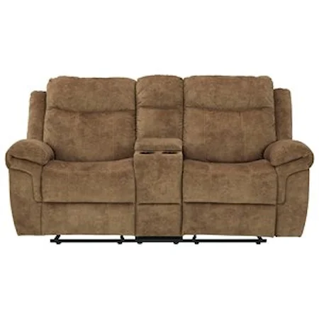 Double Reclining Loveseat w/ Console and USB Charging