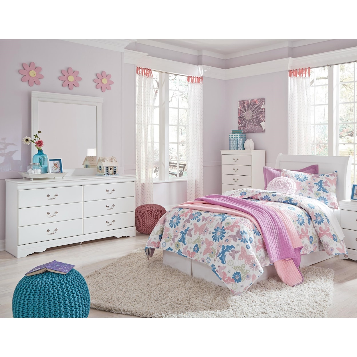 Signature Design by Ashley Anarasia 3-Piece Twin Bedroom Group