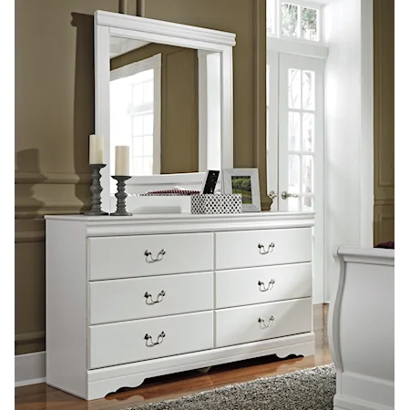 Dresser and Mirror Combination