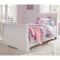 Twin Louis Philippe Sleigh Bed