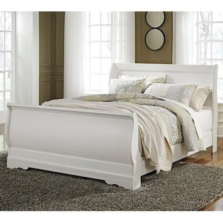 Queen Louis Philippe Sleigh Bed