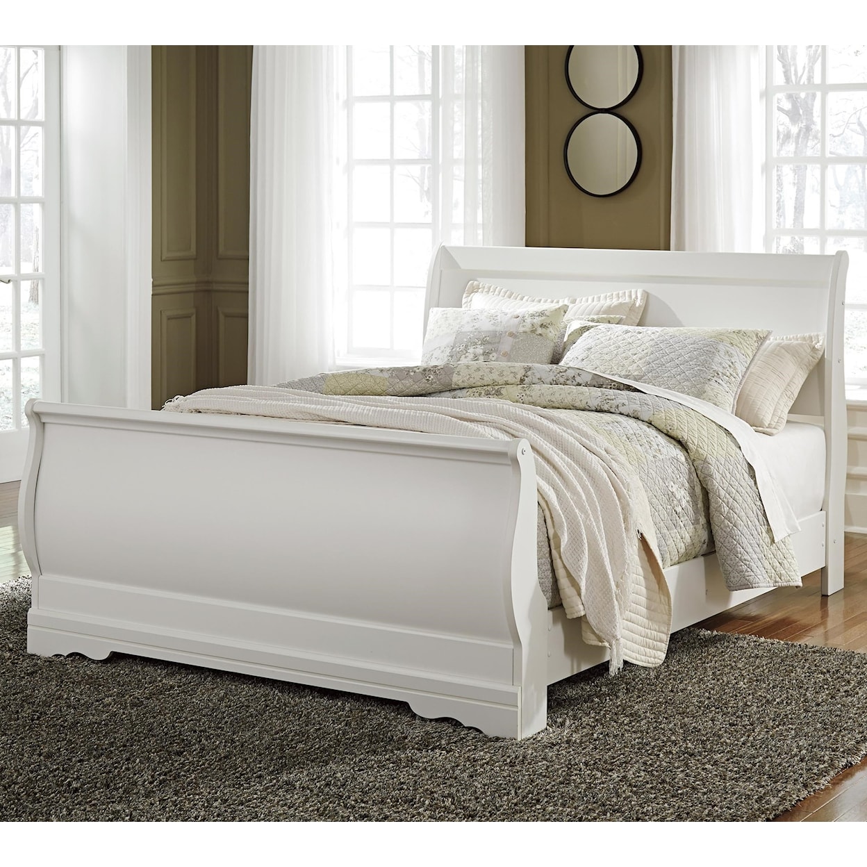 Signature Design by Ashley Furniture Anarasia Queen Sleigh Bed