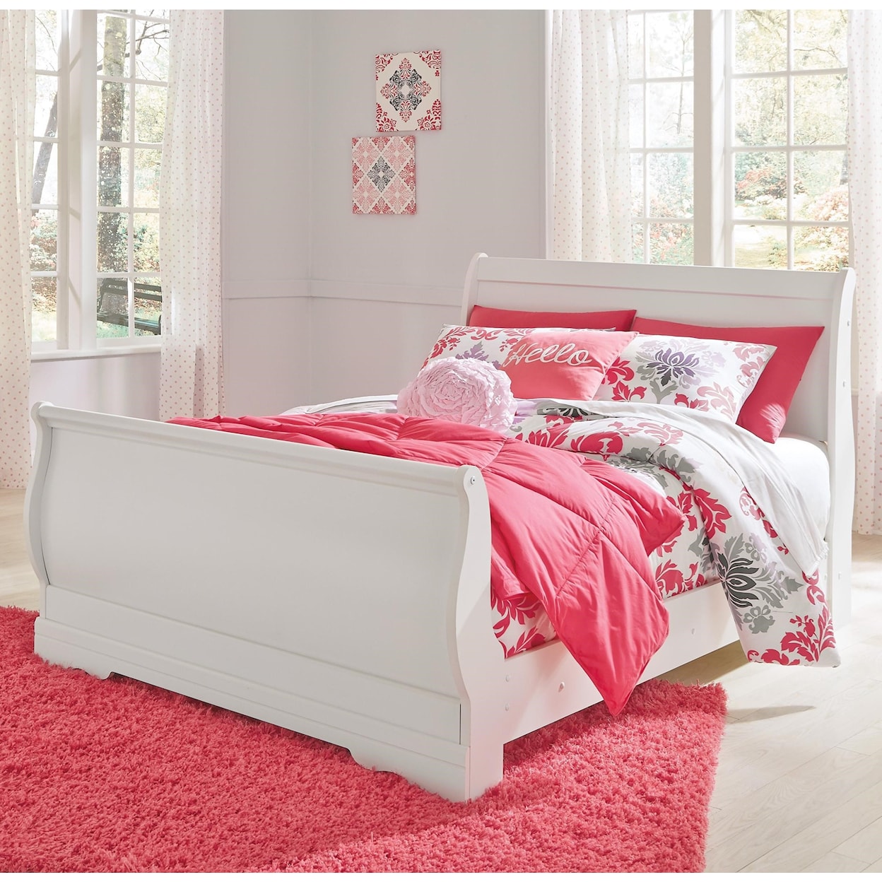 Ashley Signature Design Anarasia Full Sleigh Bed