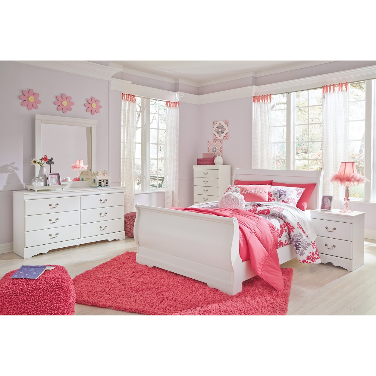 Ashley Furniture Signature Design Anarasia Full Sleigh Bed