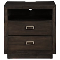 Contemporary 2-Drawer Nightstand