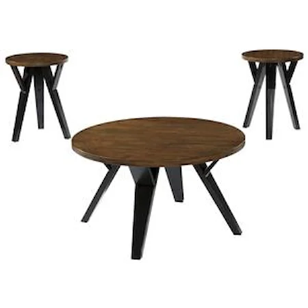 Retro-Contemporary 3-Piece Occasional Table Set