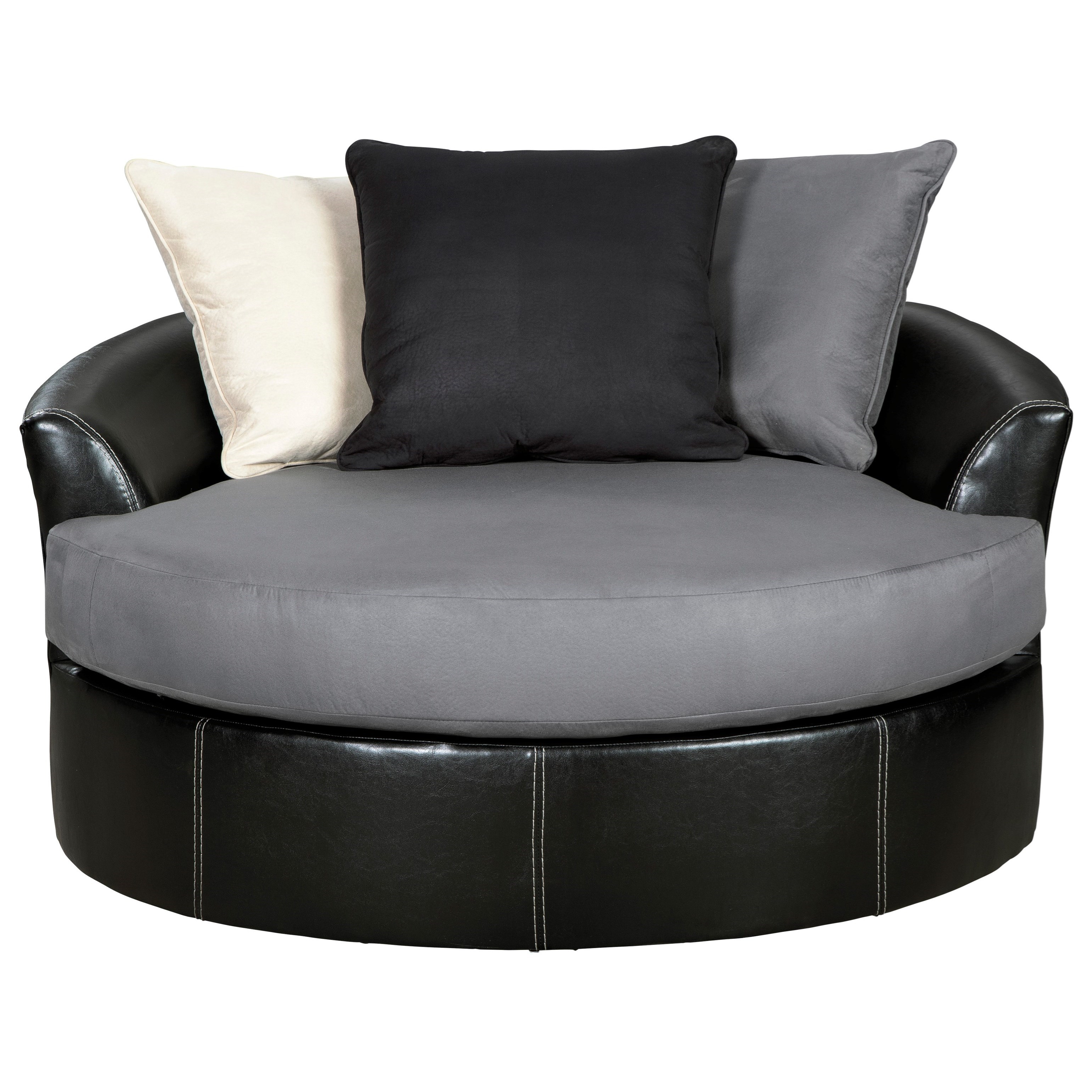 Oversized Round Swivel Chair For Sale Ashley Megginson Storm 