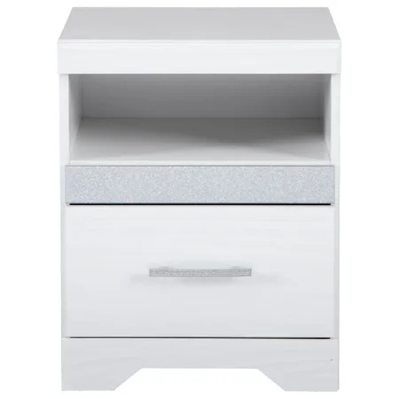 1-Drawer Nightstand with USB Ports