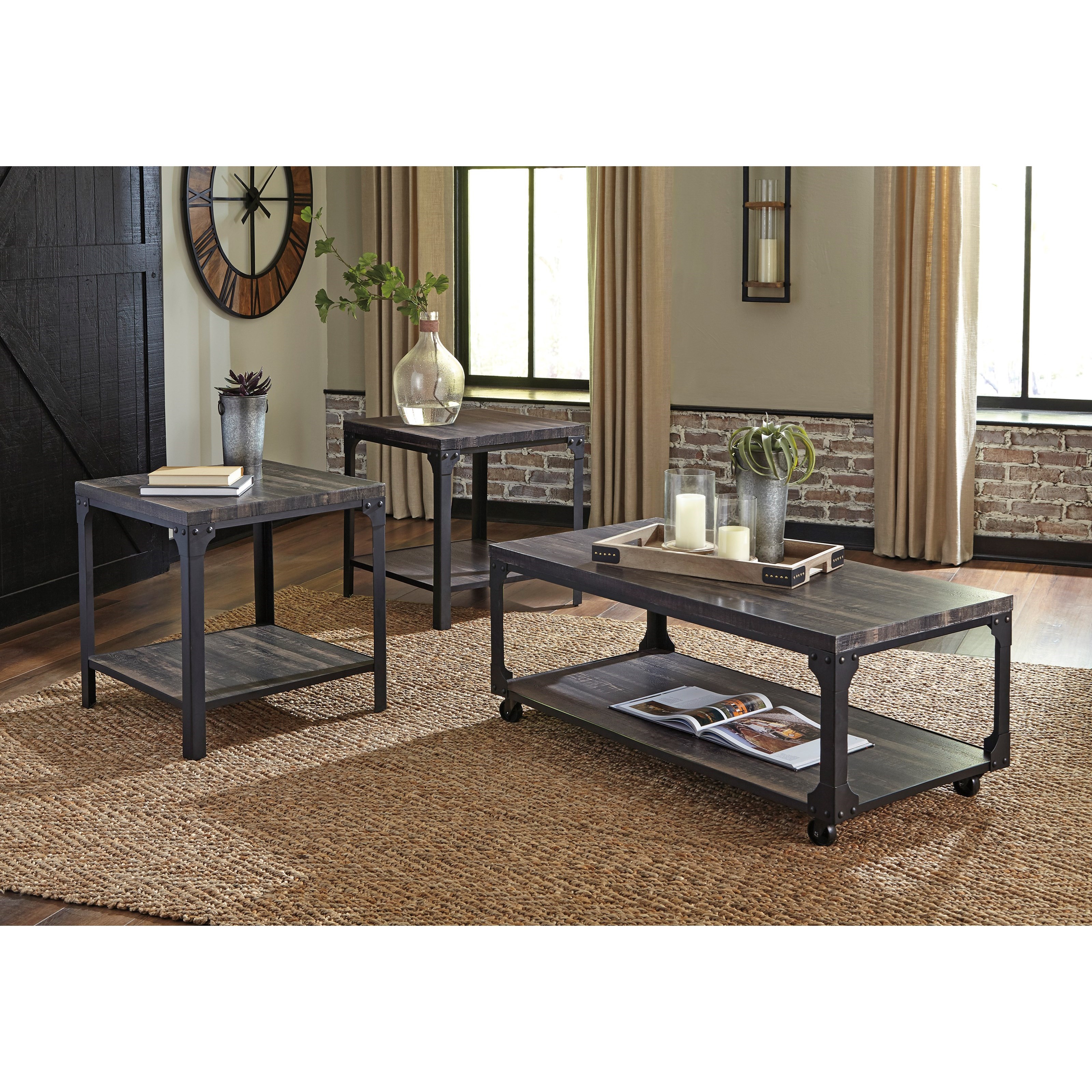 Signature Design by Ashley Jandoree 200983300 Rustic Industrial 3