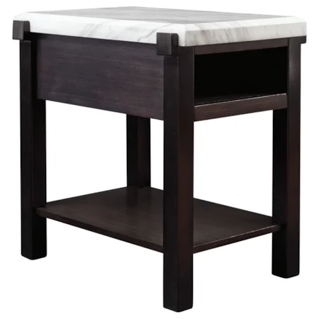 Contemporary Chairside End Table