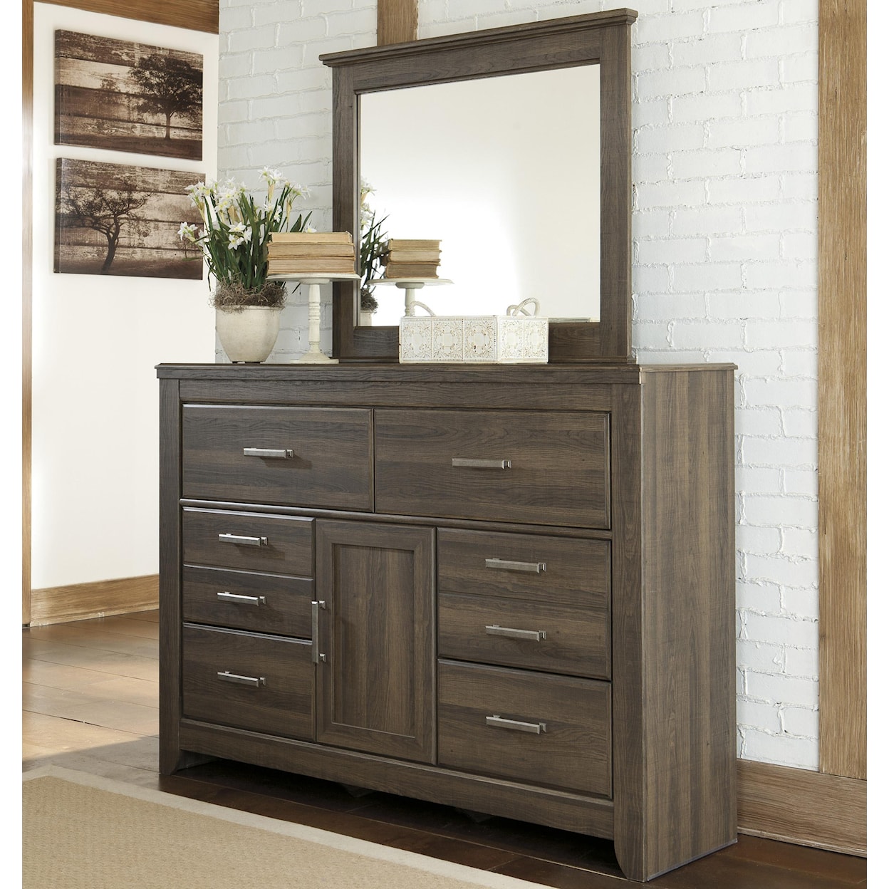 Signature Design by Ashley Furniture Juararo Dresser and Mirror Set