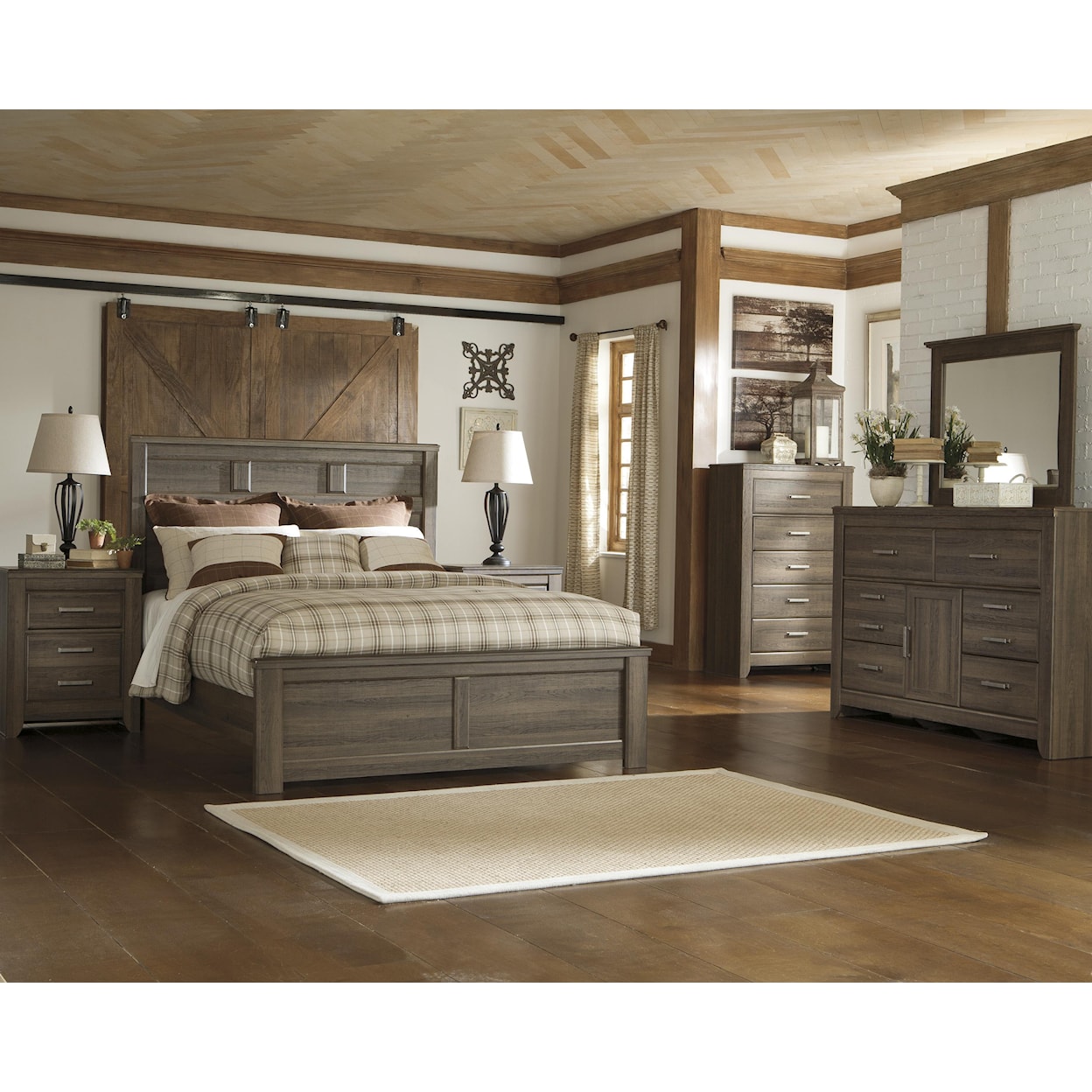 Ashley Furniture Signature Design Juararo Dresser and Mirror Set