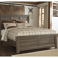 Transitional Queen Panel Bed