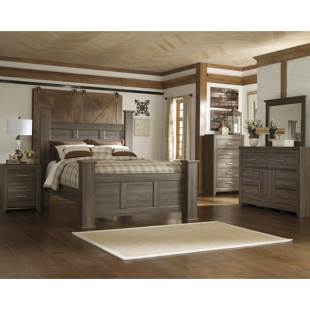 Signature Design by Ashley Furniture Juararo Queen Poster Bed