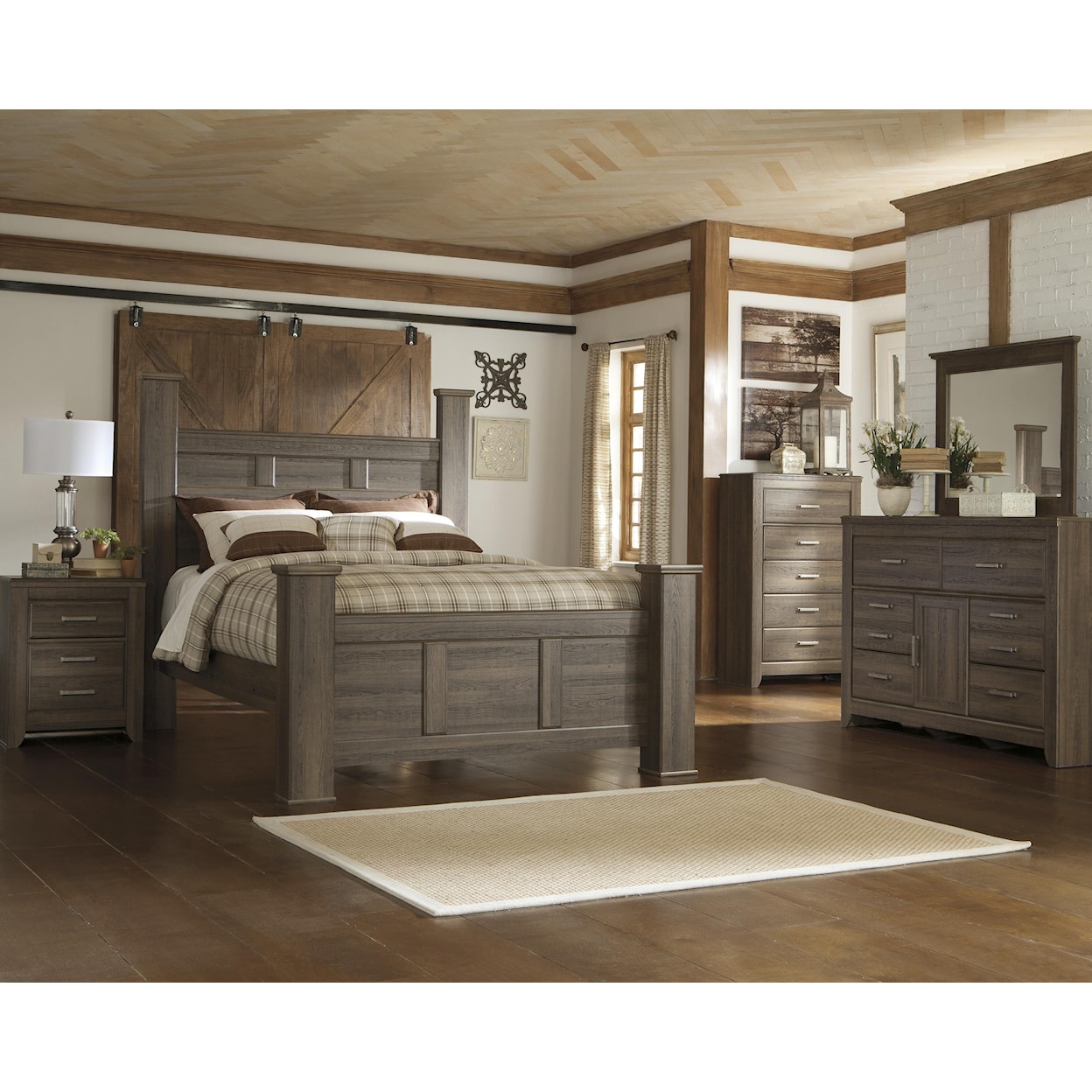 Ashley Signature Design Juararo Queen Poster Bed