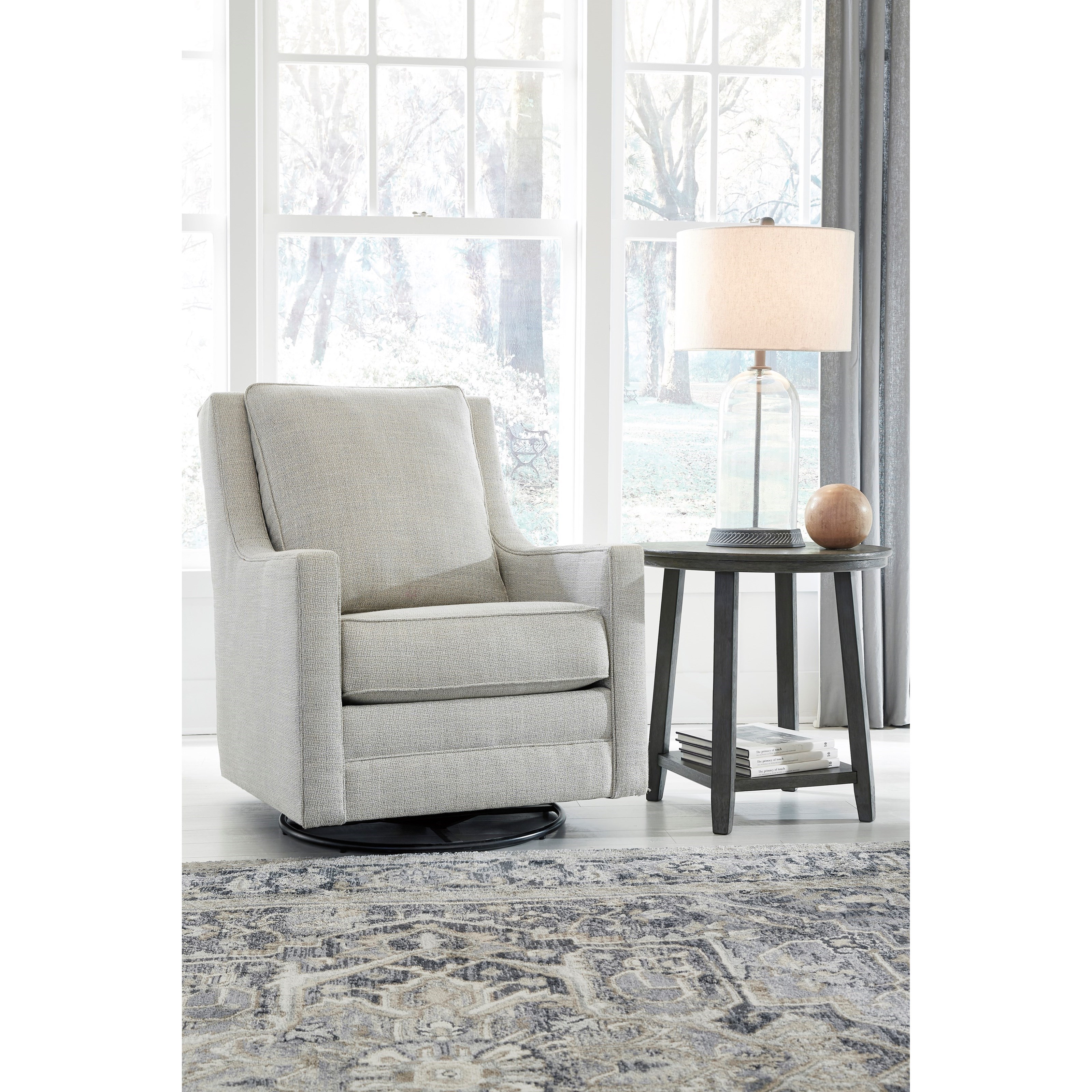Ashley swivel rocker best sale chair