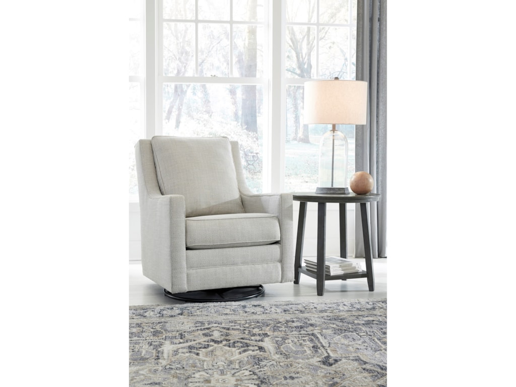 Signature Design by Ashley Kambria Swivel Glider Accent Chair with