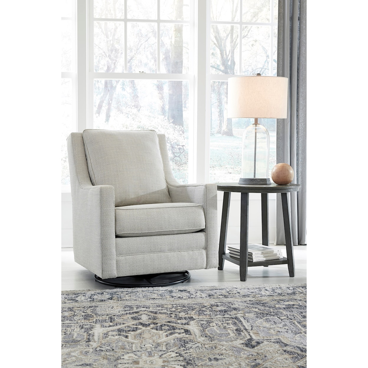 Signature Design by Ashley Callah Swivel Glider Accent Chair