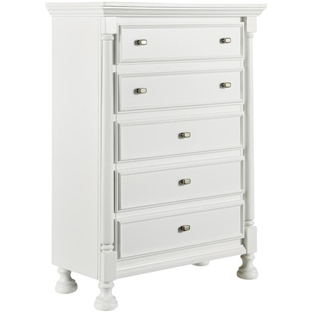 Cottage Five Drawer Chest