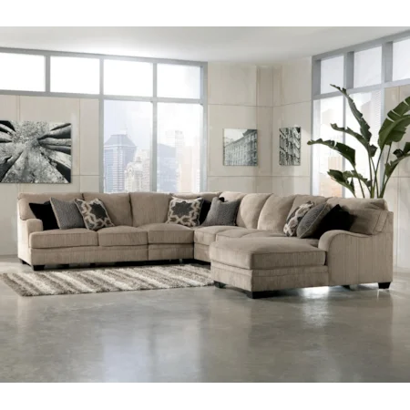 5-Piece Sectional Sofa with Right Chaise
