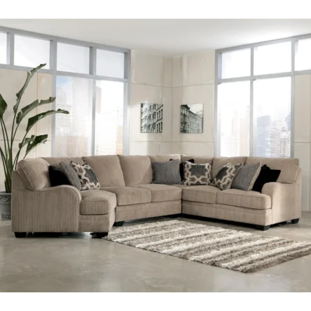 4-Piece Sectional Sofa with Left Cuddler