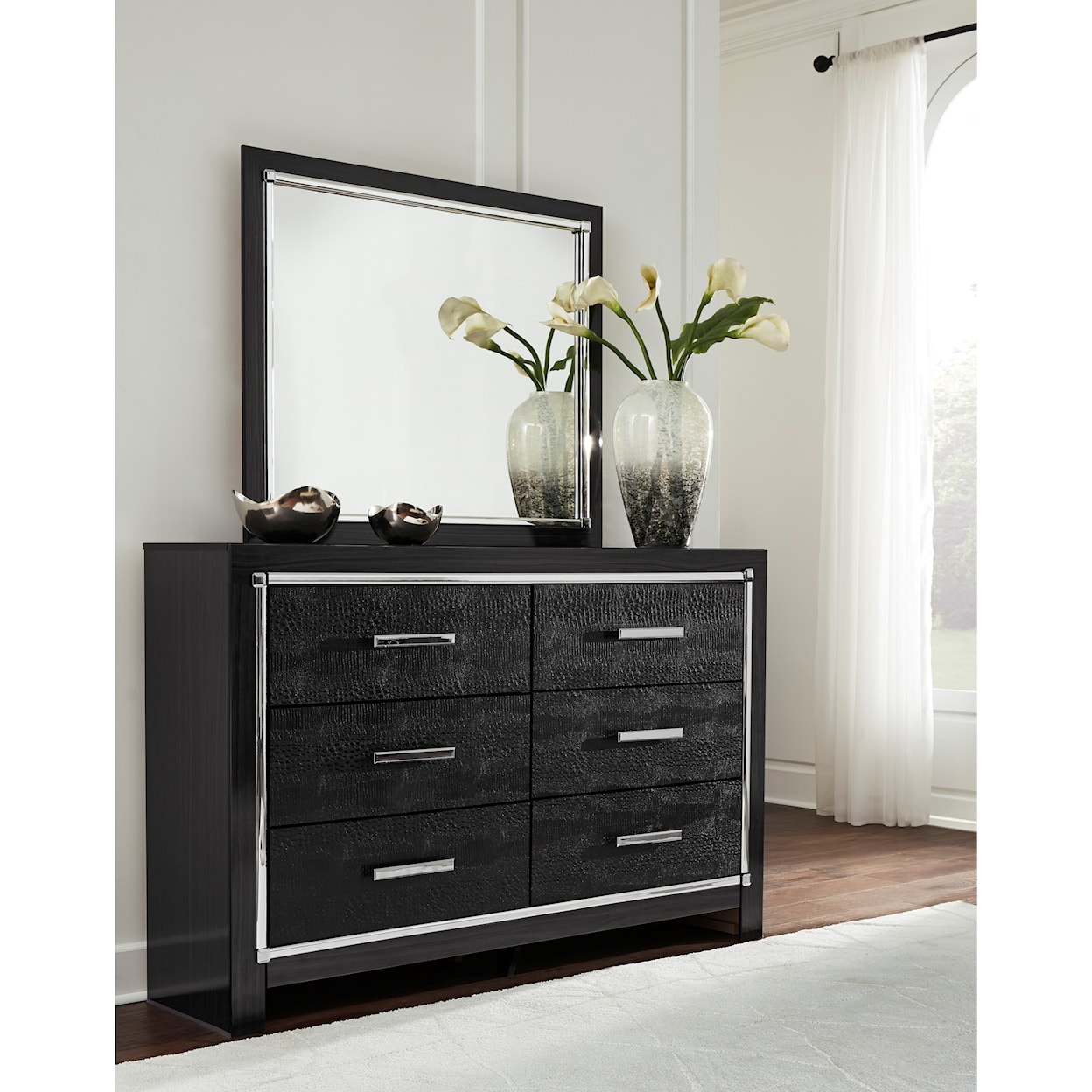 Ashley Furniture Signature Design Kaydell Dresser & Bedroom Mirror