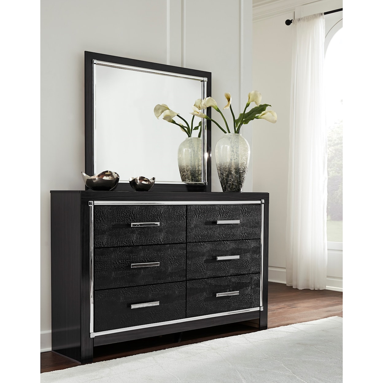 Ashley Signature Design Kaydell Dresser & Bedroom Mirror