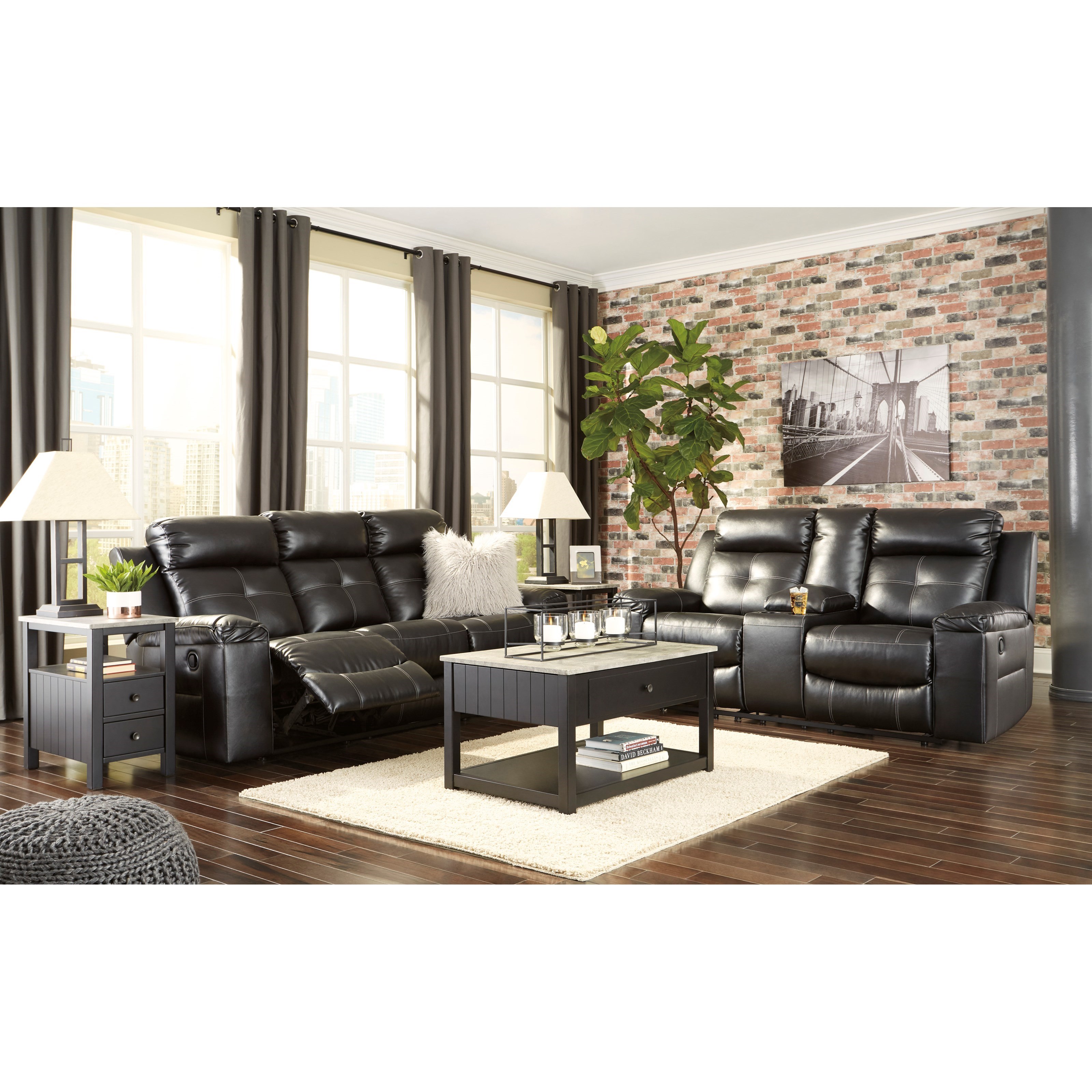 Ashley kempten reclining top sofa
