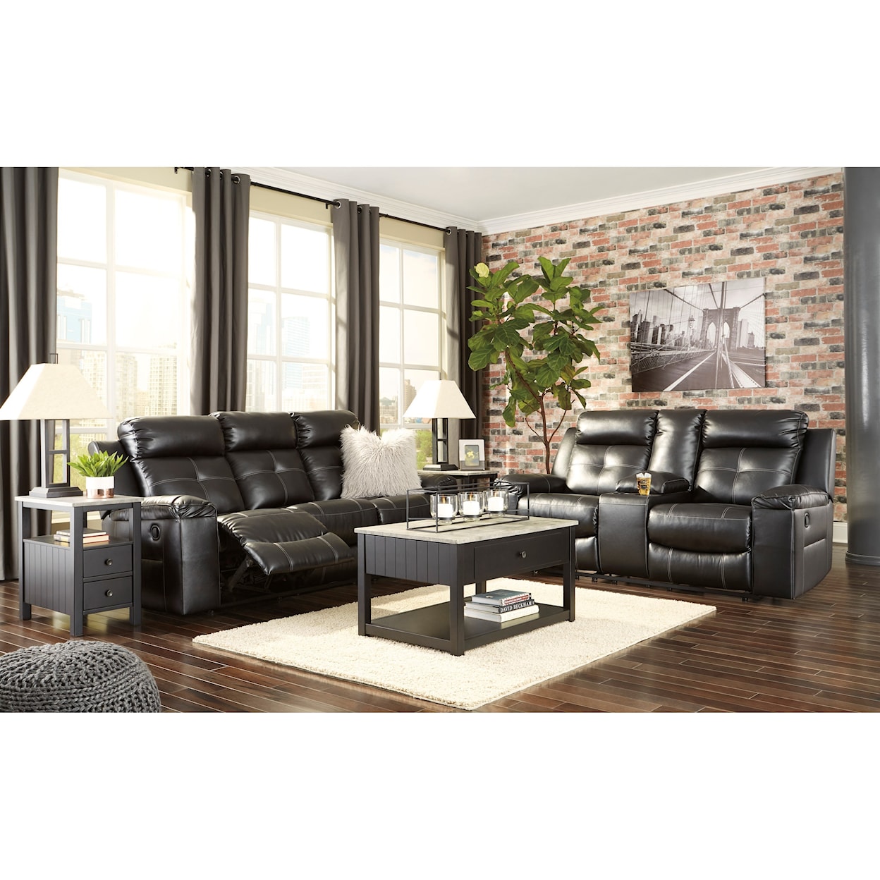 Ashley Furniture Signature Design Kempten Reclining Sofa