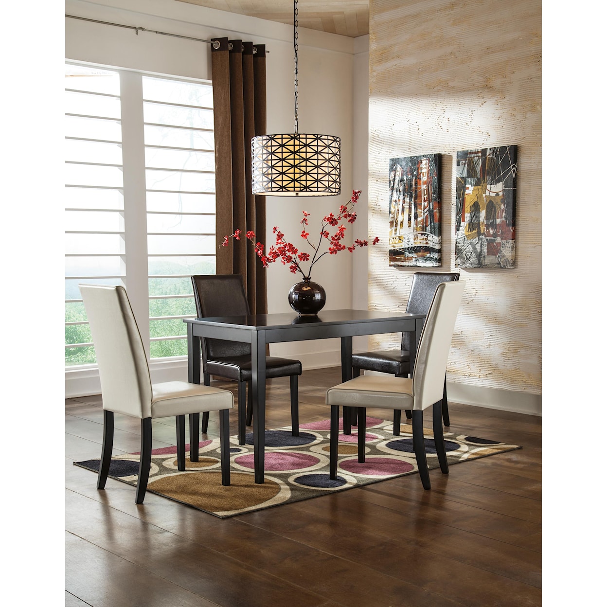 Ashley Furniture Signature Design Kimonte 5-Piece Rectangular Table Set
