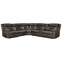 Casual Contemporary Power Reclining Sectional