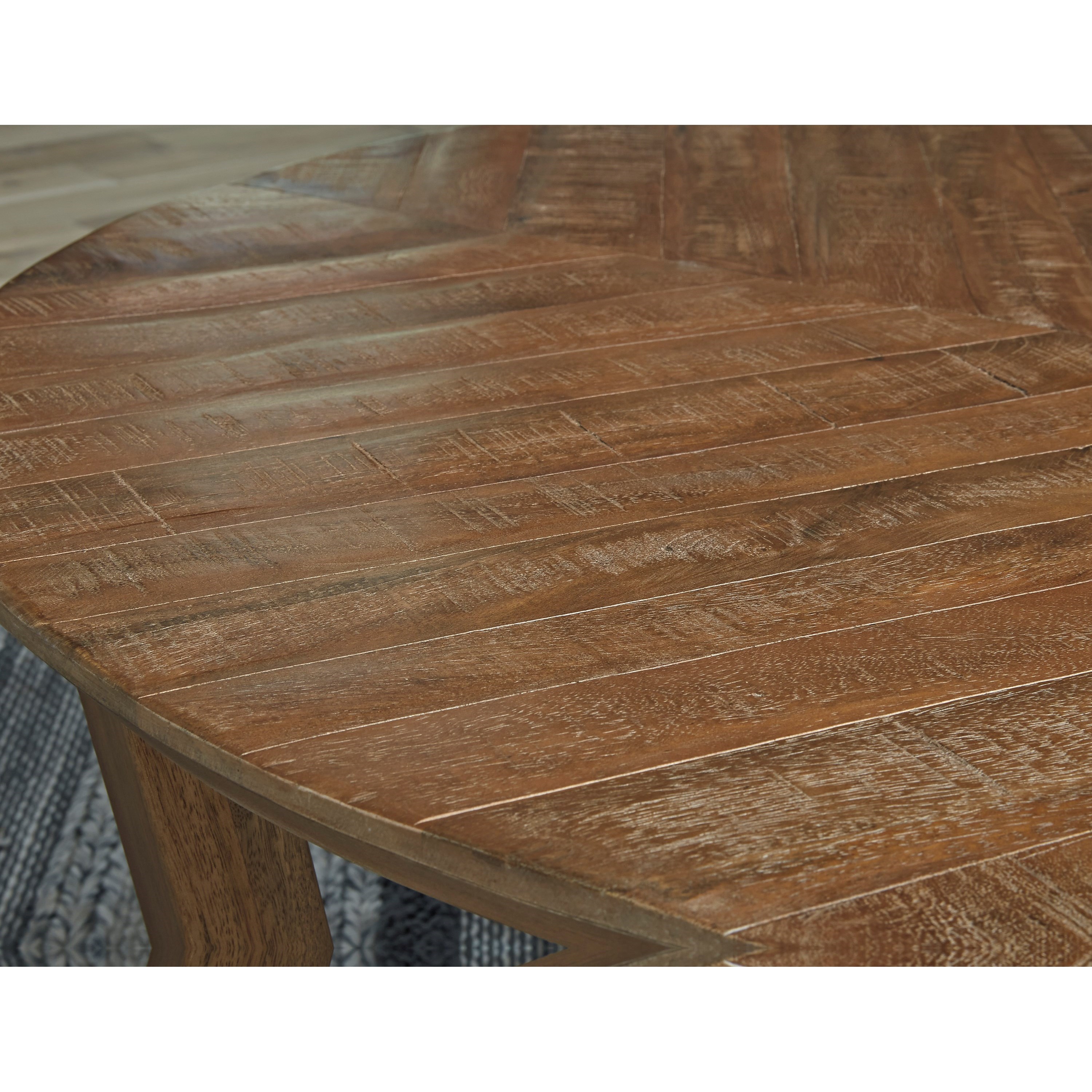 Signature Design by Ashley Kinnshee T8328 Solid Wood Round Cocktail