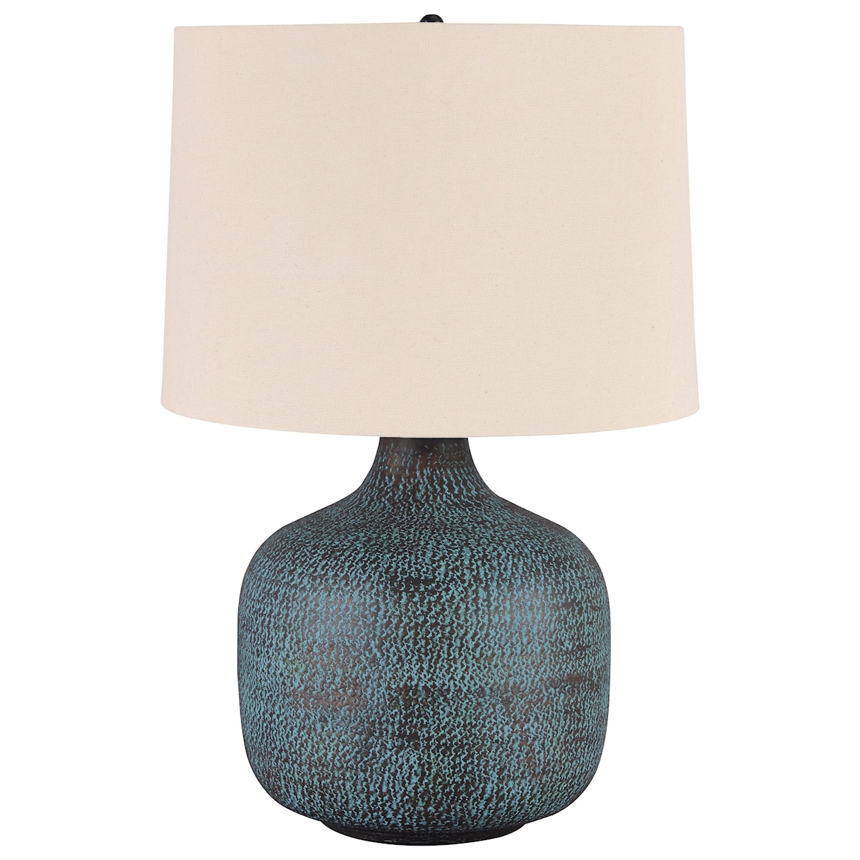 Signature Design by Ashley Lamps - Casual Malthace Patina Metal Table Lamp